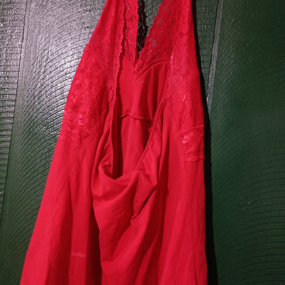 Sexy Red Lace Halter Top - Picture 6 of 10